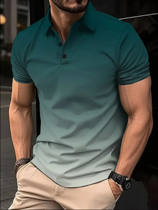 Custom Mens Quarter Zip Polo Shirt Performance Golf Polo Moisture Wicking Sublimation Sportswear OEM Manufacturer - Product Image 2