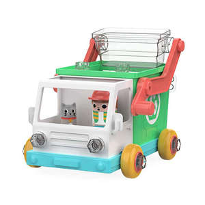 Camión de Recolección de Basura Multicolor para Niños de 2 a 4 Años, Creatividad, Plástico, Bolt Buddies, Venta al por Mayor, Embalaje Ecológico - Product Image 1