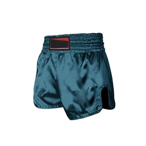 Hot Selling 2026 High Quality 100% Cotton Casual Muay Thai Boxing <b>Shorts</b> <b>Zipper</b> Fly Front Quick Dry Custom Logo for Men - Product Image 3