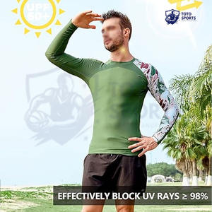 ชุดป้องกันผดผื่นสำหรับผู้ชายฟิตเนสออกกำลังกายกลางแจ้งน้ำหนักเบากระชับเพรียวบางทันสมัยออกแบบได้ตามต้องการ - Product Image 4