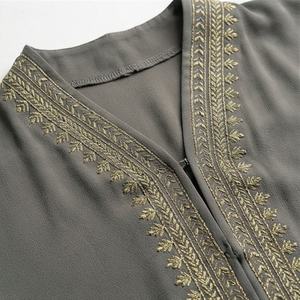 Vestido Musulmán para Mujer, Kaftán Abierto de Viscosa Sedosa, Abayas Islámicas, Jilbab, Ropa Elegante y Modesta, Calidad Premium, Venta al Por Mayor - Product Image 4