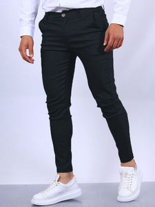 Premium Business Suit Pants <b>Men's</b> Casual <b>Men's</b> New Slim <b>Men's</b> Pants <b>Stretch</b> <b>Trousers</b> Plus Size Classic Solid Color Business - Product Image 1