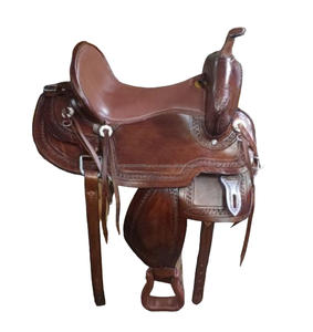 Cuir véritable Western Barrel Racing Saddle Brown Endurance Tack Set English Pleasure Horse Riding Saddle Equipment Wholesale - Product Image 3