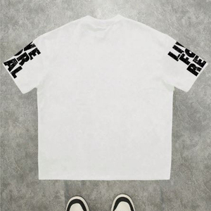 Camiseta Blanca de Manga Corta con Estampado DTG de 250 g/m², Transpirable, de Secado Rápido, Antiarrugas, Cuello Redondo, Estilo Urbano, 100% para Hombre - Product Image 5