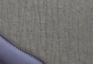 High Quality Butterfly Design Woolen <b>Felt</b> Saddle Pad with 18mm and 25mm <b>Thickness</b> Medium Oil Leather Contour Barrel Racing - Product Image 2