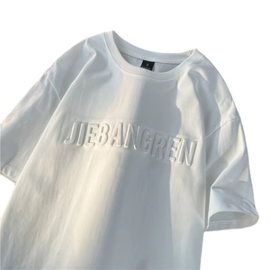 Camisetas de Manga Corta Geo Brothers para Hombre, Premium, Prelavadas, con Relieve, Sólidas, con Tela Suave y Transpirable en la Parte Delantera - Product Image 1