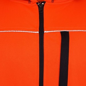 Sudadera de Alta Visibilidad Clase 2 Naranja y Negra, Chaqueta de Seguridad Reflectante con Bolsillos y Capucha - Product Image 3