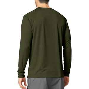 Camiseta informal de manga larga para hombre, camiseta lisa de algodón, uso diario - Product Image 5