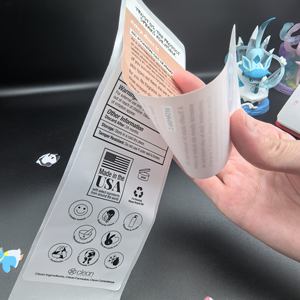 Op maat gemaakte bedrukte vouwbare peel-and-resal multi-layer label met dubbelzijdige kleeflaag van PVC, meerlaags etiket sticker - Product Image 4