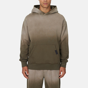 Custom Logo Printing Men <b>Drop</b> Shoulder <b>Acid</b> Wash Pullover Hoodies Heavy Weight Oversized Washed Hoodie By Antique Fashion - Product Image 1