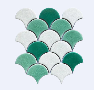 Mosaïque de carreaux en céramique à motif d'écailles de poisson au design moderne pour les murs de salle de bain, crédence, parquet, caractéristique pour les murs intérieurs, hôtel, <span class=keywords><strong>piscine</strong></span>, moderne - Product Image 6