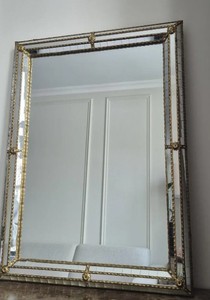 Vintage <b>Mirror</b> <b>Rectangular</b> Venetian - Product Image 4