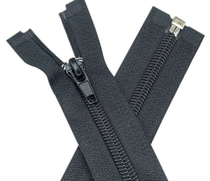 Resin Separating <b>Zipper</b> Open End Coil <b>Zipper</b> for Jackets Coats and Garment Sewing Multiple Colors Available - Product Image 2