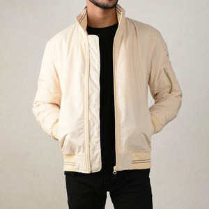 2026 Custom Size And Logo Men <b>Jackets</b> Windproof with Bomber <b>Jacket</b> Feel Brown Color Pattern for Winter Wear Bomber <b>Jacket</b> - Product Image 5