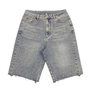 Shorts en jean amples vintage pour homme, style streetwear d'été, coupe décontractée, jorts tendance - Product Image 4