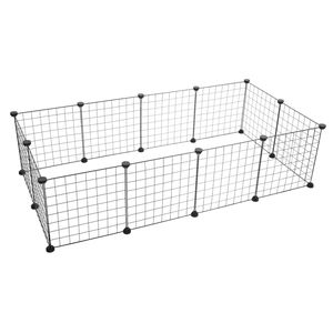 Barrière en maille de fer robuste à 12 panneaux clôture métallique pliable et autoportante pour animaux de compagnie utilisation intérieure et extérieure petits animaux poulets - Product Image 3