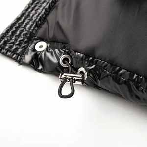 New Arrival Wholesale Winter Warm Breathable Knitted Canvas <b>Puffer</b> <b>Jackets</b> Front Customized Logo Design Waterproof Hooded 100% - Product Image 3