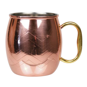 Mug martelé en cuivre pur, mug vintage élégant avec poignée en laiton, vaisselle écologique pour l'eau, les boissons glacées, article cadeau pour la cuisine - Product Image 3