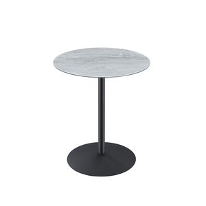 Tavolino da caffè elegante con piano in marmo grigio testurizzato, circa 44,5 cm - Product Image 2