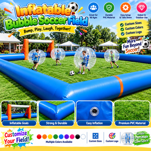 Campo da Calcio Gonfiabile Gigante, Campo da Calcio Portatile Gigante per Bumper Ball, Gioco Interattivo per Eventi all'Aperto/Interno per Bambini e Adulti - Product Image 2