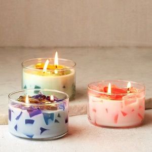 Portavelas Redondo de Vidrio para Velas Aromáticas, Decoración del Hogar - Product Image 5