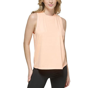 Service OEM à faible MOQ, vente en gros de débardeurs courts décontractés respirants pour femmes, vêtements de fitness 100% coton de haute qualité à prix abordable - Product Image 6