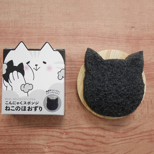 Esponja de baño con forma de gato para limpieza Facial Konjac japonesa de alta calidad, producto cosmético al por mayor - Product Image 1