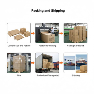 กล่องขนส่งกระดาษลูกฟูกที่เป็นมิตรต่อสิ่งแวดล้อม รีไซเคิลได้ ผลิตจากวัสดุรีไซเคิล ปิดด้วยแม่เหล็ก มีตัวเลือกปรับแต่งได้ - Product Image 5