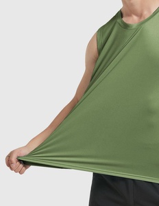 Camiseta sin mangas ligera para hombre, camiseta de gimnasio que absorbe la humedad, chaleco de entrenamiento físico, ropa deportiva al por mayor - Product Image 4