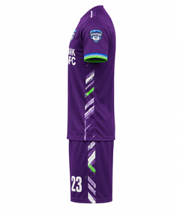 Ensemble de maillots de football pour hommes en gros, manches courtes, col rond, kits de football personnalisés, nouvelle tenue d'entraînement professionnelle pour femmes - Product Image 3