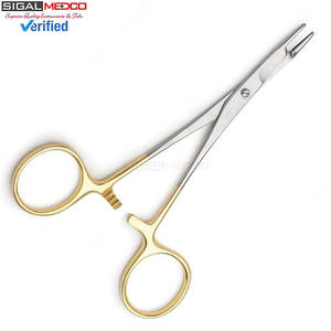 ที่จับเข็ม Olsen Hegar ขนาด 4.5 นิ้ว เครื่องมือผ่าตัดทางการแพทย์  ใบมีดทังสเตนคาร์ไบด์ TC  ตัวจับเข็มสแตนเลส - Product Image 4