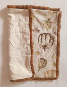 Squad Ghouls Rectangle Cotton Linen Envelop Closure Cushion Cover Embroidered Pumpkins Leaves Cute Cartoon Vintage Home Decor - Product Image 2
