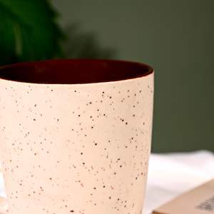 Juego de Té de Cerámica de 300 ml, Diseño Moderno y Lujoso, Ecológico, Duradero, Portátil, de una Sola Pieza, Regalo para Oficina, Acabado Mate, Beige Marrón - Product Image 5