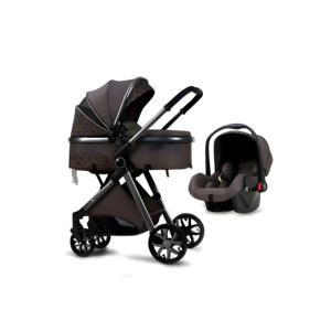 Cochecito de bebé de lujo de alta gama con características de seguridad avanzadas - Product Image 1
