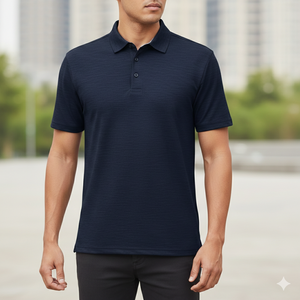 Chemises à manches courtes en tricot pour hommes de haute qualité, coton et élasthanne, grande taille, logo personnalisé, anti-rides, imprimées, respirantes - Product Image 3