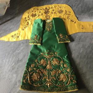 Vestido bordado a mano San Antonio De Padua con hilo de oro, diseño nuevo, hecho a medida, trajes y faldas bordadas en venta - Product Image 5
