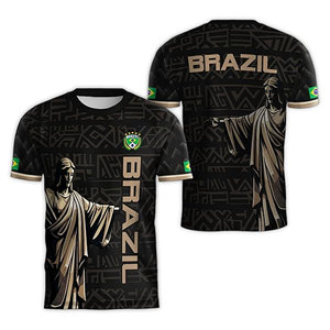 Camiseta de Fútbol para Hombre y Mujer, Manga Corta, Cuello Redondo, Estampado de Bandera Sublimado, Ropa Deportiva Transpirable de Poliéster, Unisex para Adultos - Product Image 6