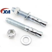 Ancre à coin en acier au carbone de qualité 4.8/8.8, galvanisée à chaud, pour béton, support solaire personnalisé, vente directe usine