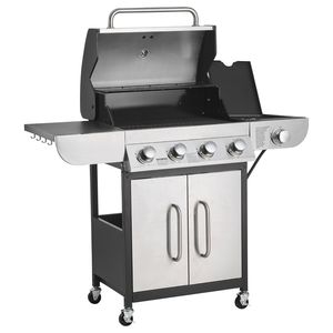 Griglia a Gas Propano con 4 Bruciatori, Area di Cottura di 425 Pollici Quadrati, Griglie in Acciaio al Carbonio Smaltato, 52.000 BTU per Giardini Esterni - Product Image 4