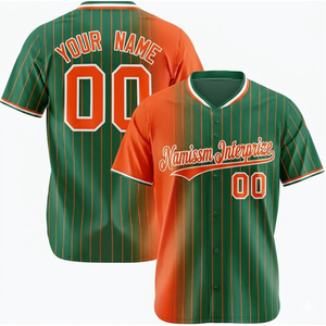 Maillot de baseball personnalisable OEM pour hommes – Design par sublimation tendance, respirant, vente en gros, tenue de baseball pour jeunes - Product Image 1