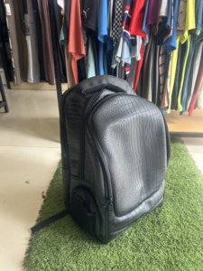 Manufacturer Mannu Sports Custom Vintage Stylish Crocodile <b>Print</b> Microfiber Leather Zipper Portable <b>Camera</b> Back Pack - Product Image 3