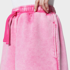 Shorts pour femmes en coton 100% de qualité supérieure, personnalisables, vente chaude, shorts pour femmes avec lavage à l'acide, service OEM - Product Image 5