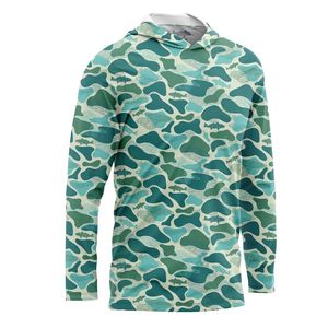 Sweat à capuche de pêche pour homme, sur mesure, haute qualité, nouvelle arrivée, 100% polyester, protection solaire UPF - Product Image 2