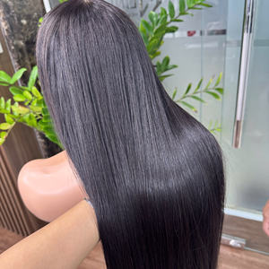 ผมต่อแบบตรงสุดๆมีสองสีธรรมชาติลูกไม้มนุษย์บริสุทธิ์จากชาวเวียดนามขายส่ง100% - Product Image 1