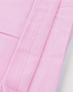 Solid Breathable Quick Dry Eco-Friendly Polyester/Cotton Jersey Compressed Short Sleeve Polo Shirt for Boys Casual Pink Collar - Product Image 6