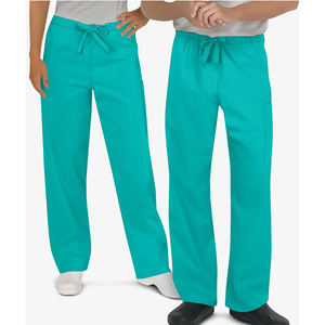 Uniforme Quirúrgico Unisex al por Mayor, Personalizable, Liso, Manga Corta, Cintura Elástica con Cordón, Pantalones de Lona para Mujer - Product Image 6