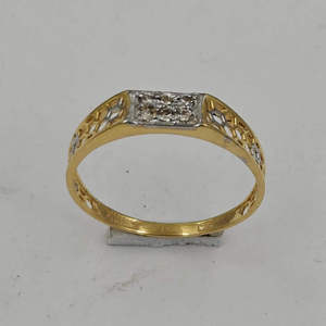 Anillo de Diamantes Naturales de Lujo de 14K y 0.14Ct, Chapado en Rodio, Corte Brillante, Certificado IGI, Joyería de Boda para Hombre, Venta al Por Mayor OEM - Product Image 2