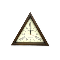 Reloj de Pared de Madera Silencioso con Funcionamiento a Pilas, Diseño Art Deco CL49, de Una Sola Cara, para Pascua y Regreso a Clases