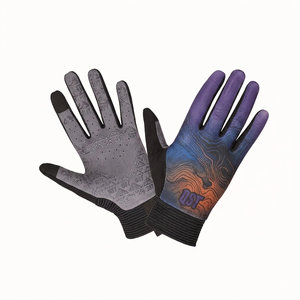 QST Suede Full-Finger Lightweight Impact <b>Gloves</b> <b>Touch</b> <b>Screen</b> Compatible Waterproof Breathable Cycling Road Racing Outdoor - Product Image 1