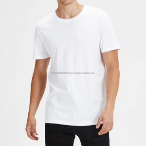 T-shirt décontracté d'été à manches courtes en coton 100 % pour homme, style urbain, grande taille, tricoté, personnalisable avec logo OEM, marque privée - Product Image 3